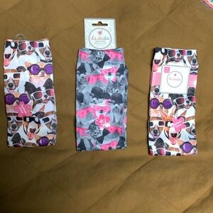 Woman’s Socks. Cute, Fun wearing La De Da size M Socks with Dogs on them NWT